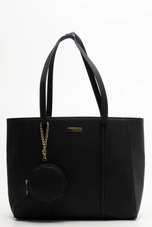 Tote Bag With Coin Purse Black