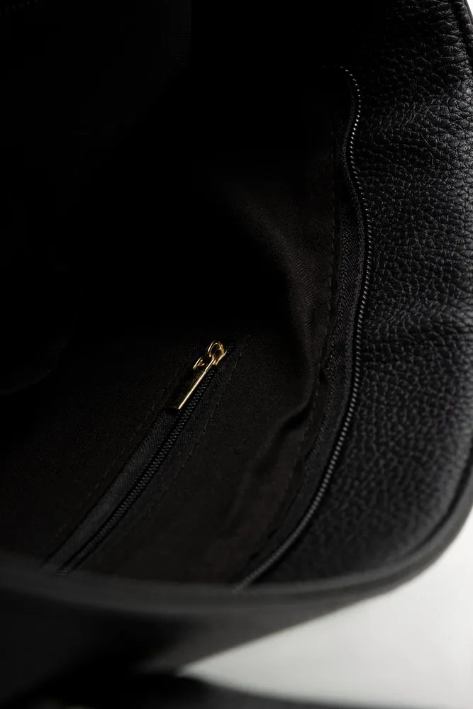 Tote Bag With Coin Purse Black