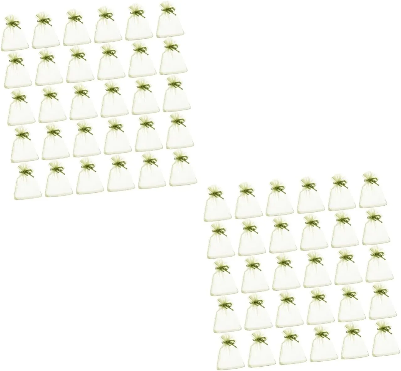 TOYANDONA 2sets 50pcs Organza Fruit Protection Bags Durable Netting Pouches for Fruits Vegetables Reusable Easy to Install for Organic Gardening 50pcs*2