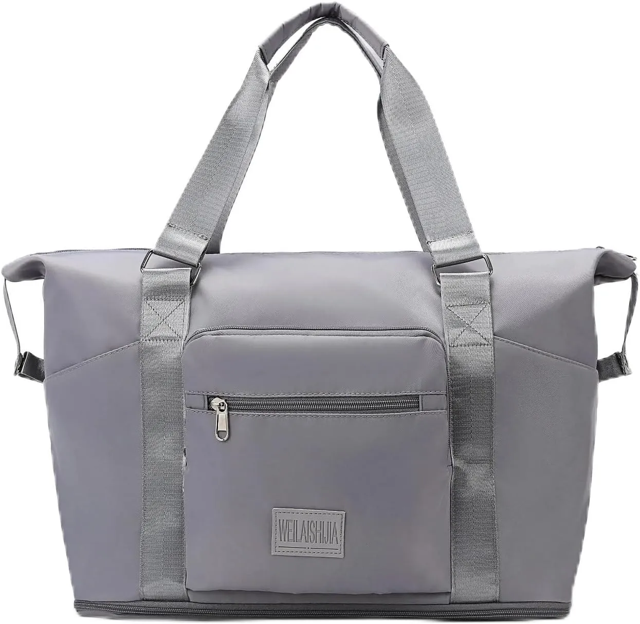 Travel Duffel Bag,Sports Tote Gym Bag,Scalable Capacity Bag,Waterproof Bag,Dry Wet Separation Package，Hand/Shoulder Dual Use (grey)