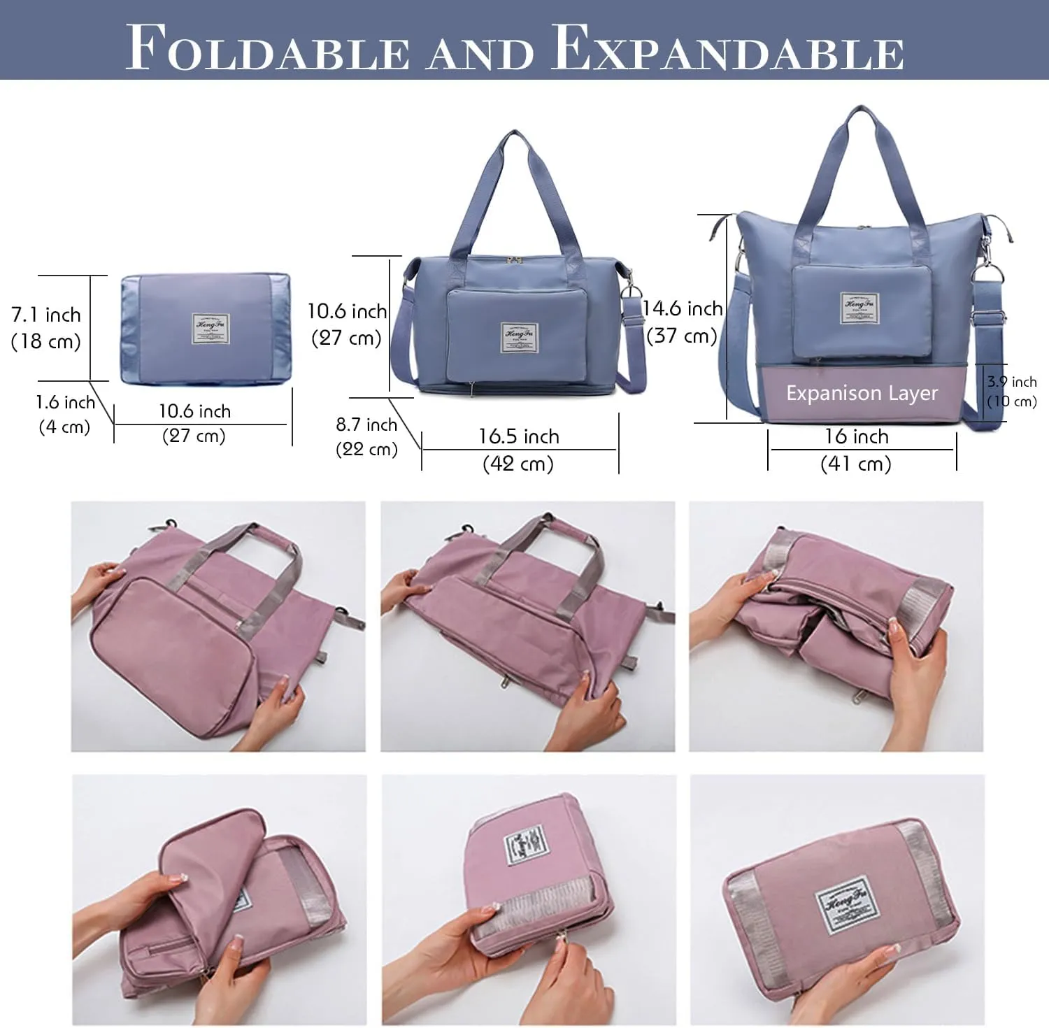 Travel Duffel Tote Bag,Travel Weekender Overnight Bags Women Carry On Bag Totes for Airplanes,Sports Gym Duffle with Trolley Sleeve