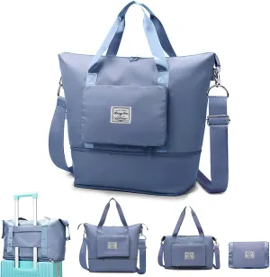 Travel Duffel Tote Bag,Travel Weekender Overnight Bags Women Carry On Bag Totes for Airplanes,Sports Gym Duffle with Trolley Sleeve