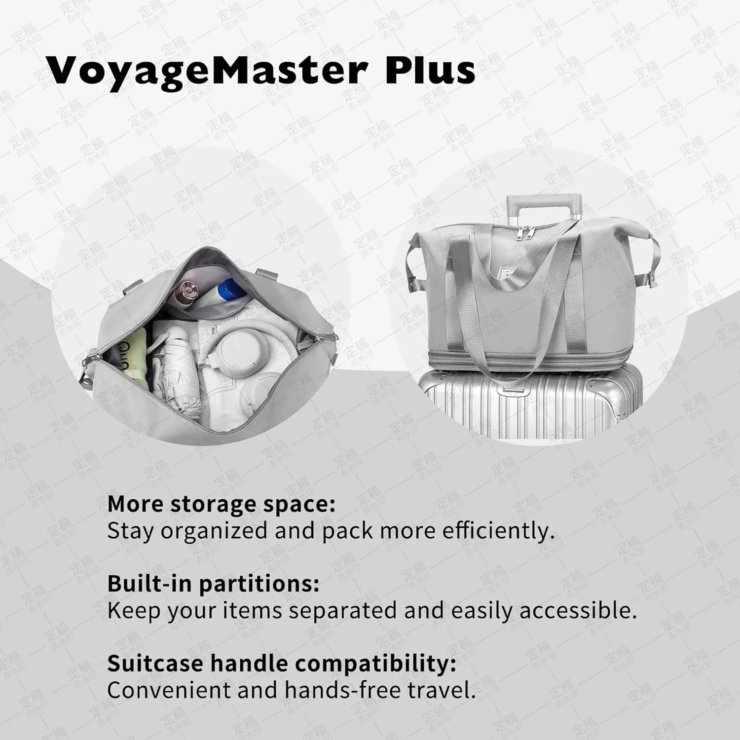 Travel Rolling Duffel Bag with Removable Wheels,Expandable Foldable Carry-On Luggage for Trip or Hospitalization