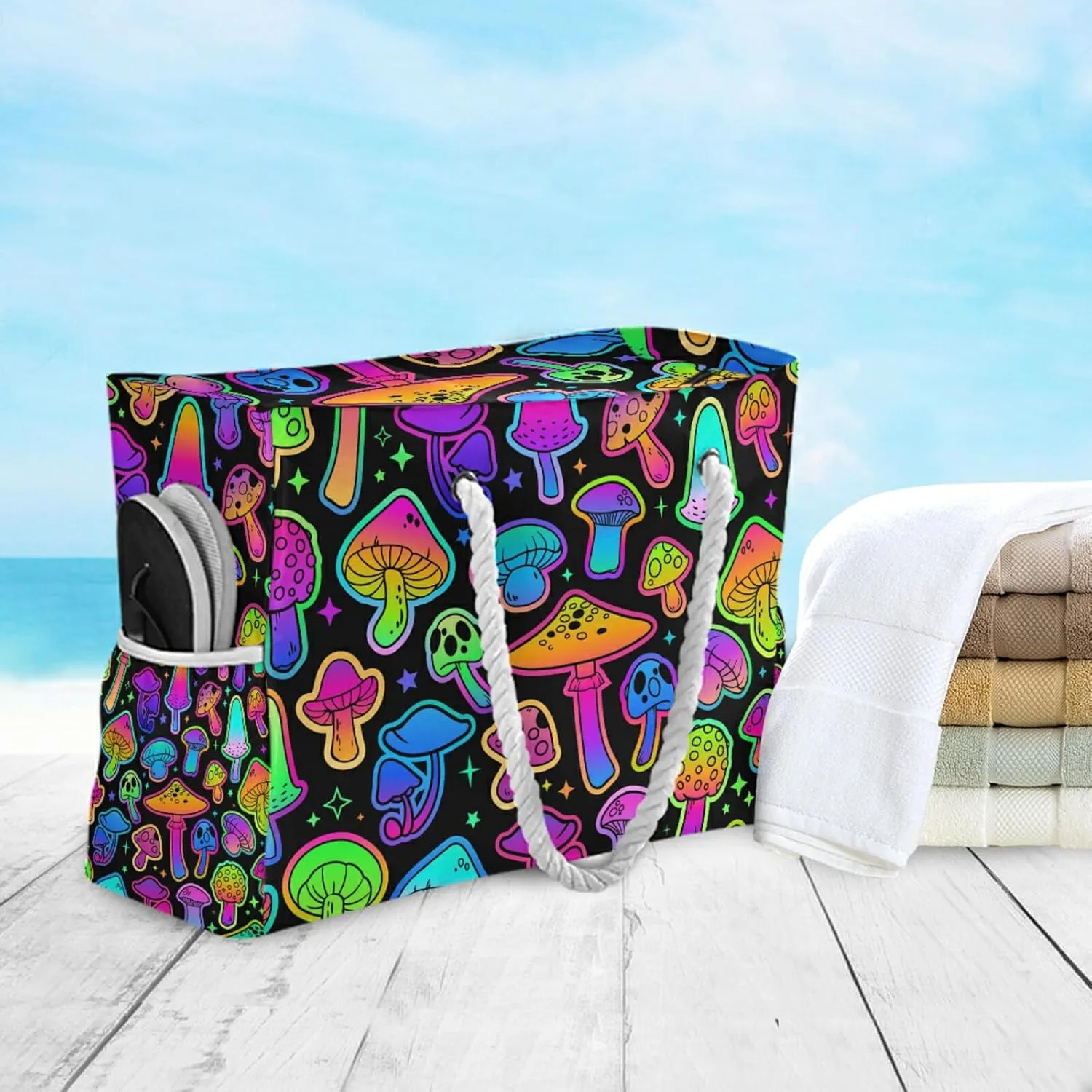 Travel Tote Bags Top Zipper,Women Waterproof Sandproof