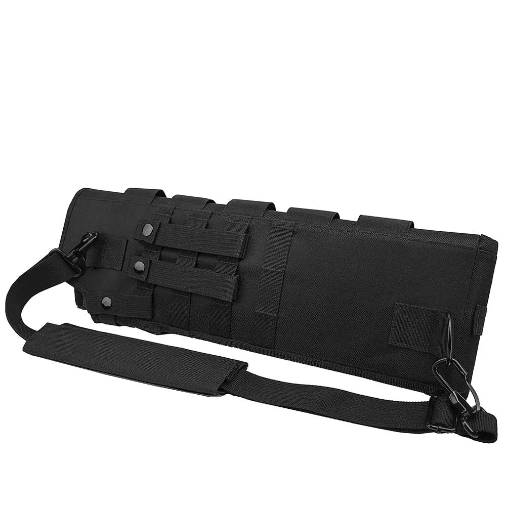 Trinity scabbard for mossberg 590® Shockwave Tactical case Hunting Storage Soft Range molle Holster Bag Shoulder Military Security ATV Horse Motorcycle Truck Quad Carry Padded Bag Black 25 inches.