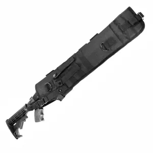 Trinity scabbard for mossberg 590a1 Tactical case Hunting Storage Soft Range molle Holster Bag Shoulder Military Security ATV Horse Motorcycle Truck Quad Carry Padded Bag Black 25 inches.