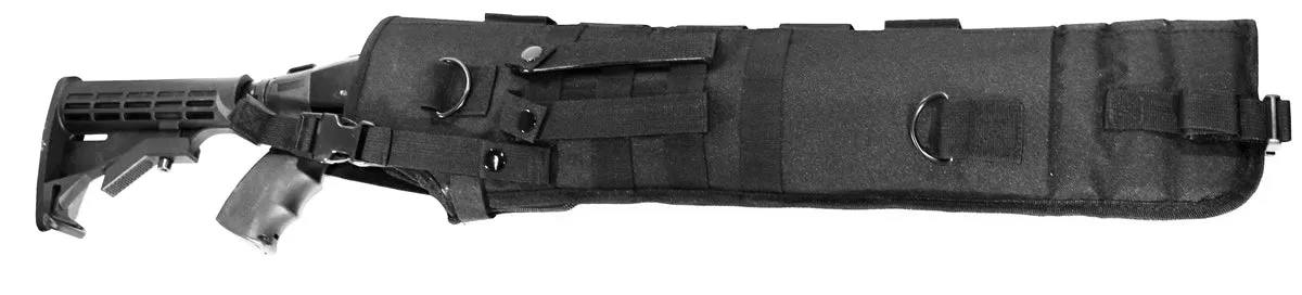 Trinity scabbard for mossberg 590a1 Tactical case Hunting Storage Soft Range molle Holster Bag Shoulder Military Security ATV Horse Motorcycle Truck Quad Carry Padded Bag Black 25 inches.