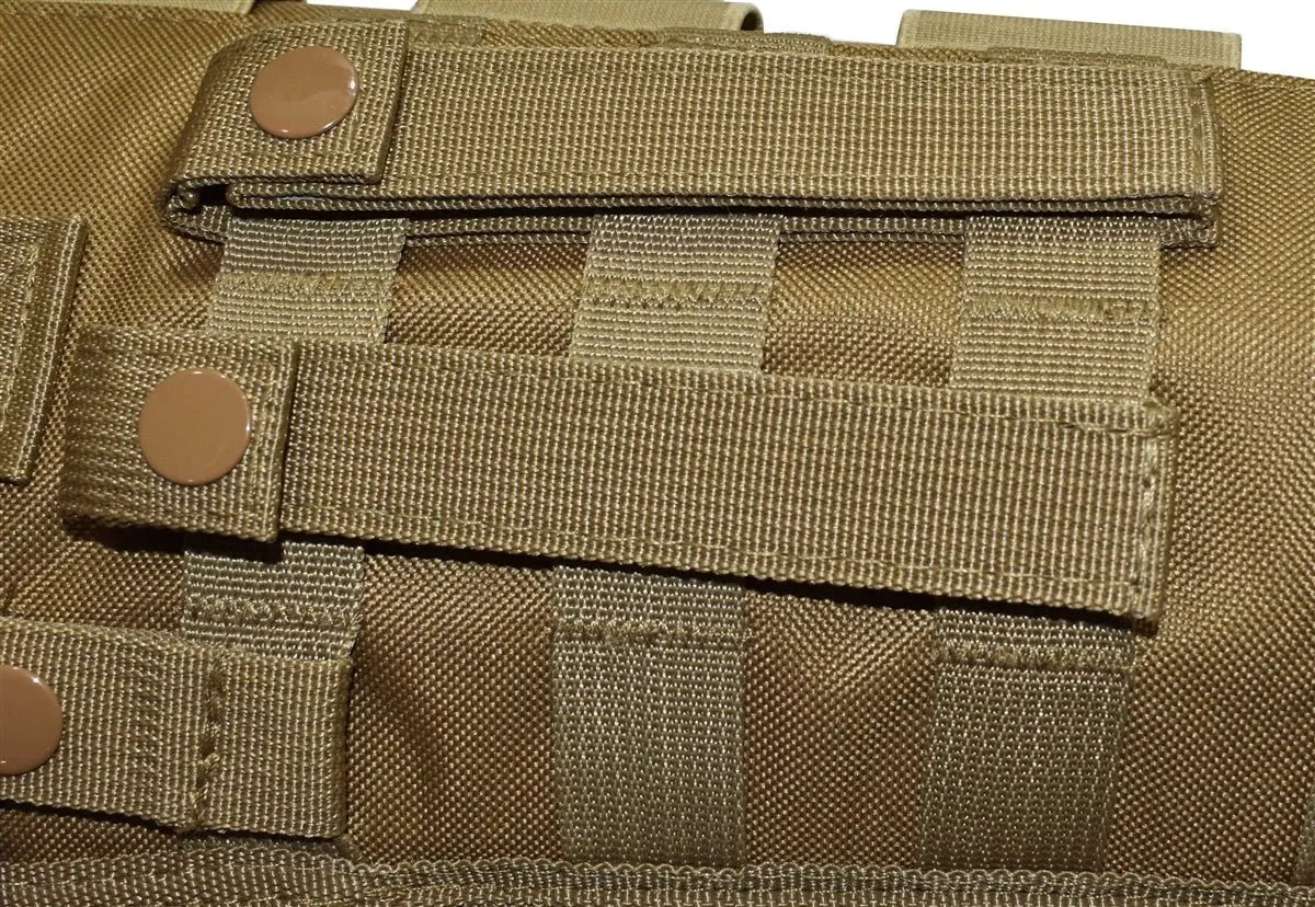 Trinity scabbard for Remington Model 870 TAC-14 Pump Action Tactical case Hunting Storage Soft Range molle Holster Bag Shoulder Military Security ATV Horse Motorcycle Padded Bag TAN 25 inches.