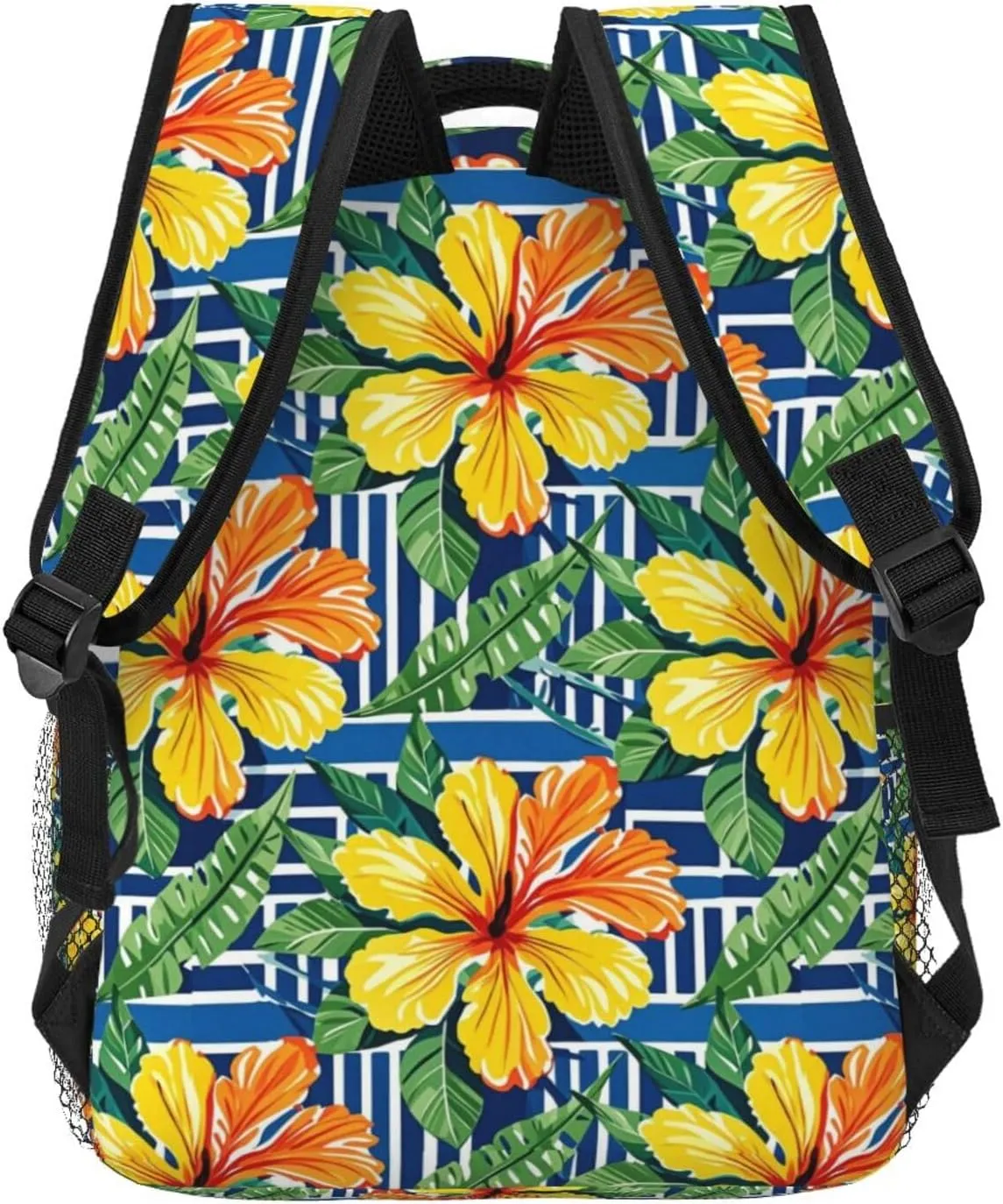 Tropical Floral Adult Backpacks 15 Inch Laptop Backpack Double Shoulder Bag for Work Travel Gifts