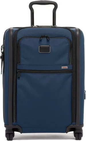 TUMI - Alpha Continental Dual Access 4-Wheeled Carry-on Luggage - Rolling, Lightweight Suitcase - Navy