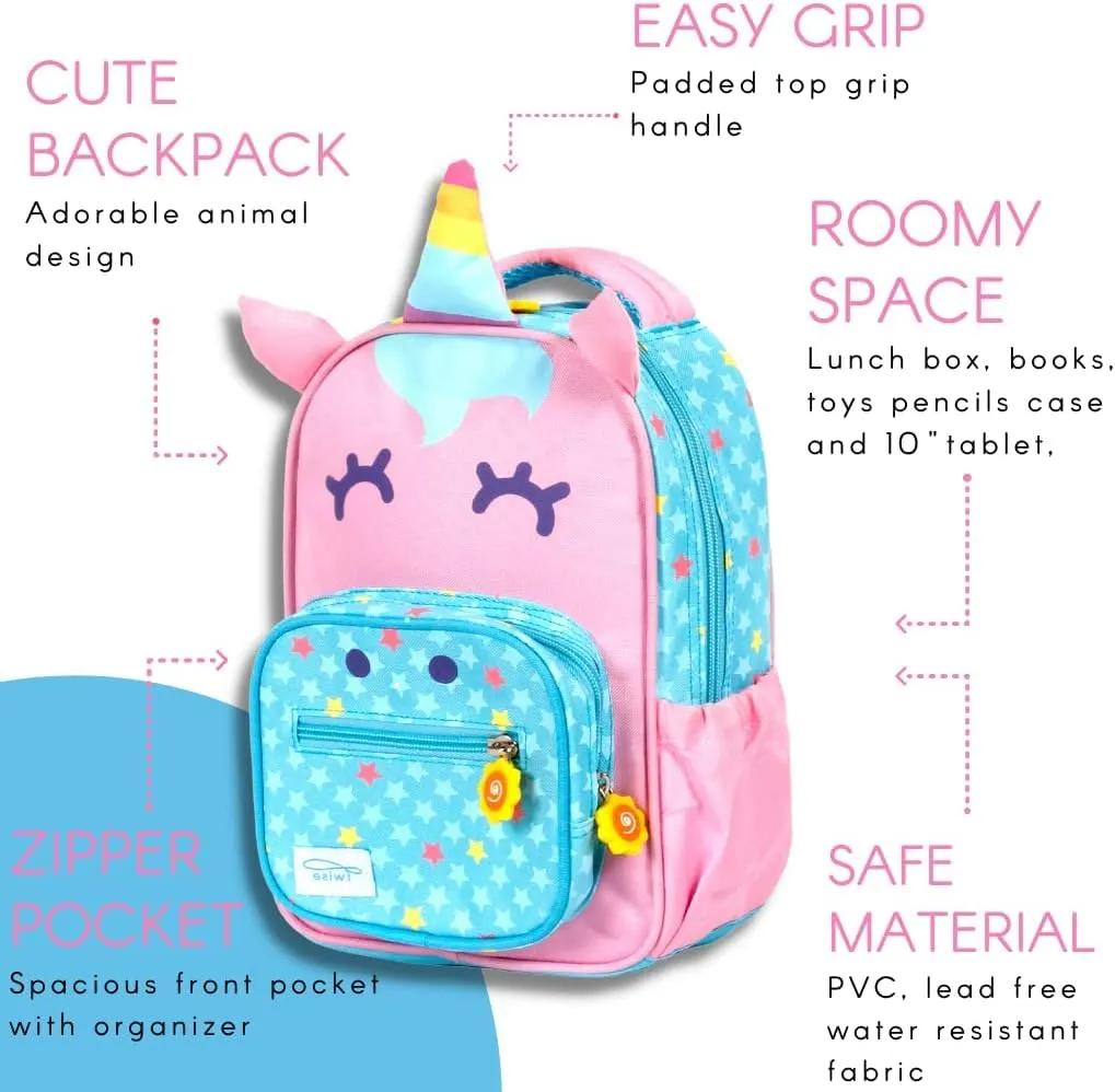 TWISE SIDE-KICK PRESCHOOL BACKPACK FOR KIDS AND TODDLERS (UNICORN)