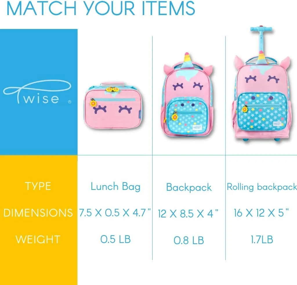 TWISE SIDE-KICK PRESCHOOL BACKPACK FOR KIDS AND TODDLERS (UNICORN)