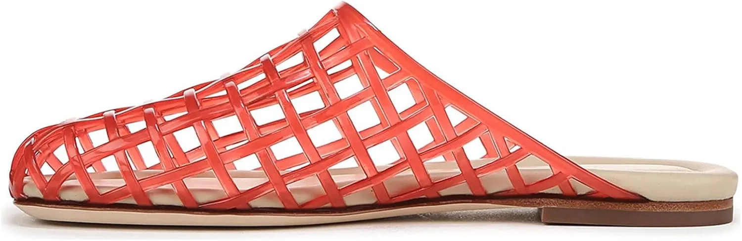 UBWDU Womens Clear Jelly Shoes Slip on Closed Toe Jelly Mesh Flats Sandals Slides Comfortable Summer Beach Slippers