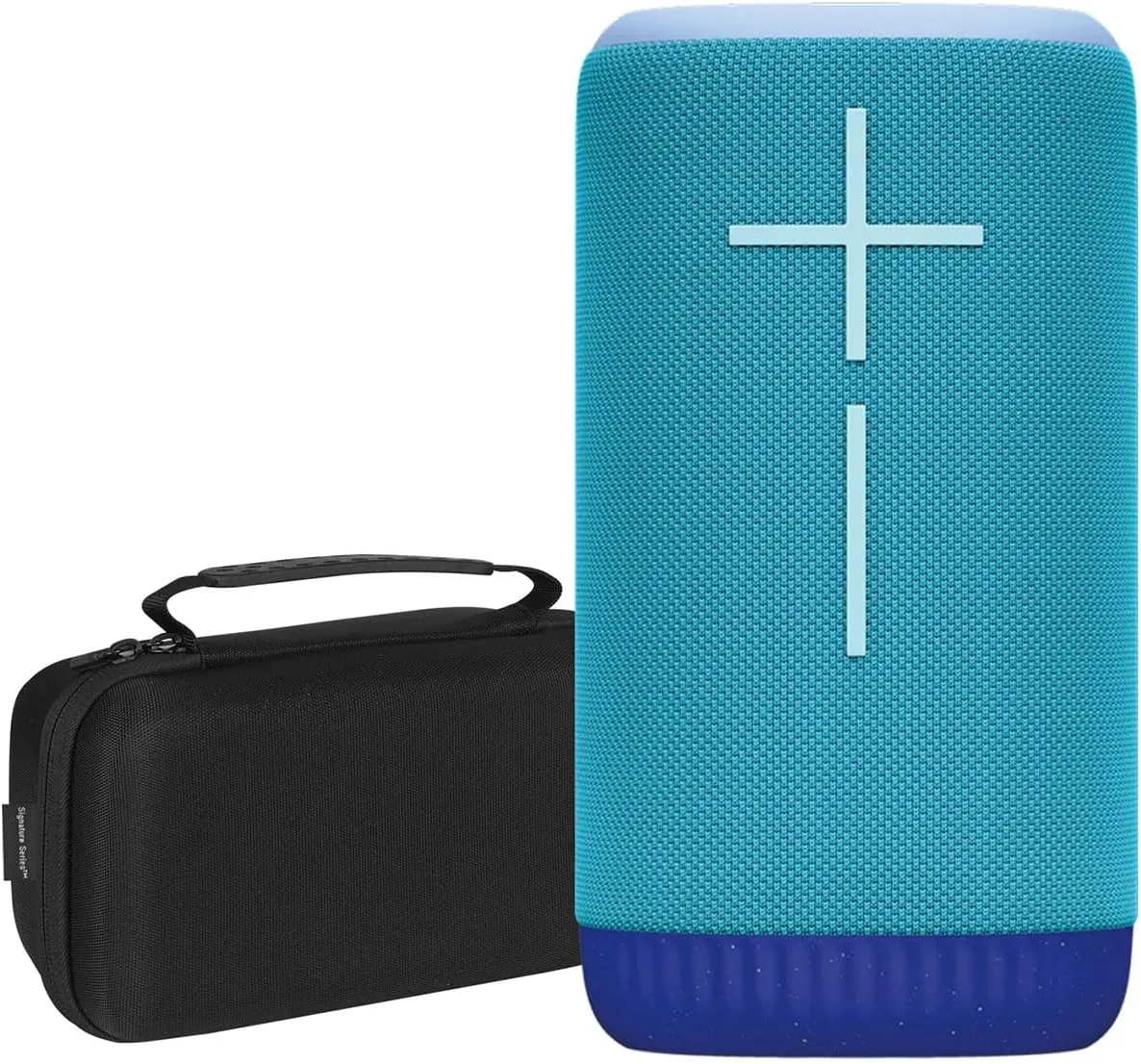 Ultimate Ears EVERBOOM Wireless Portable Waterproof Bluetooth Speaker, Azure Blue | Big Bass, Immersive 360° Sound, Floatable, Outdoor Boost, 180ft Range | with Signature Series Case