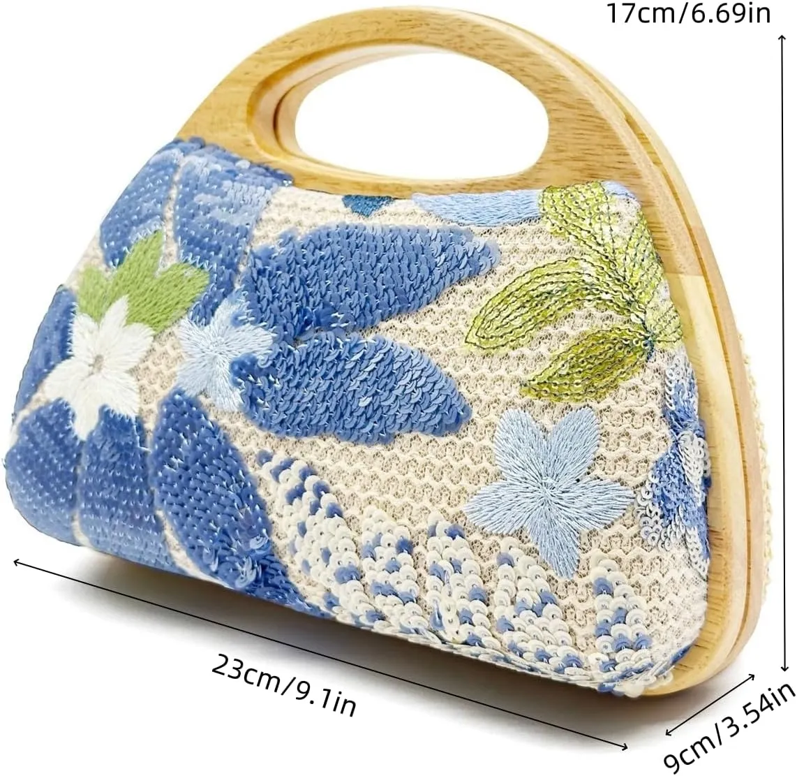 UMREN Straw Clutch Handbags Women Beach Crossbody Hand-woven Summer Purse Wallet Top handle Evening Bag for Wedding Party