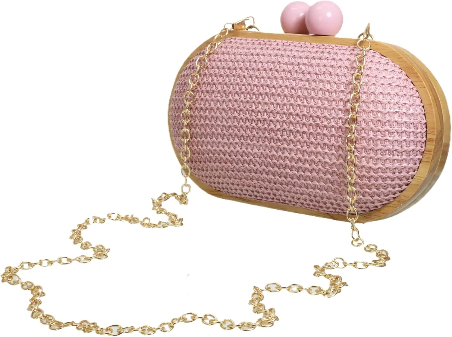 UMREN Straw Clutch Handbags Women Beach Crossbody Hand-woven Summer Purse Wallet Top handle Evening Bag for Wedding Party