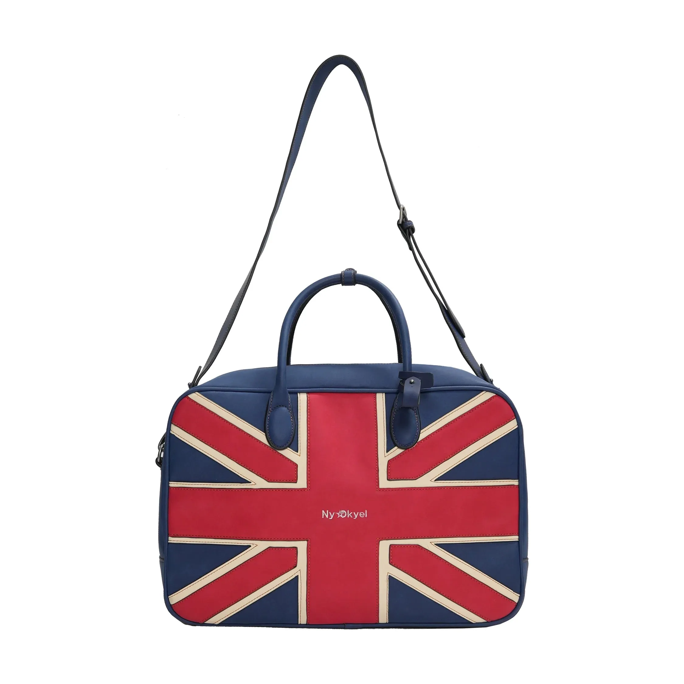 Union Jack Embroidery Boston Bag