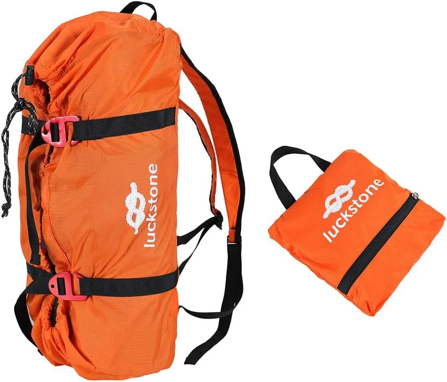 UNISTRENGH Waterproof Climbing Safety Rope Gear Storage Bag Backpacks 500D Anti-Tear Oxford Pouch For Downhill Mountaineering (Orange)