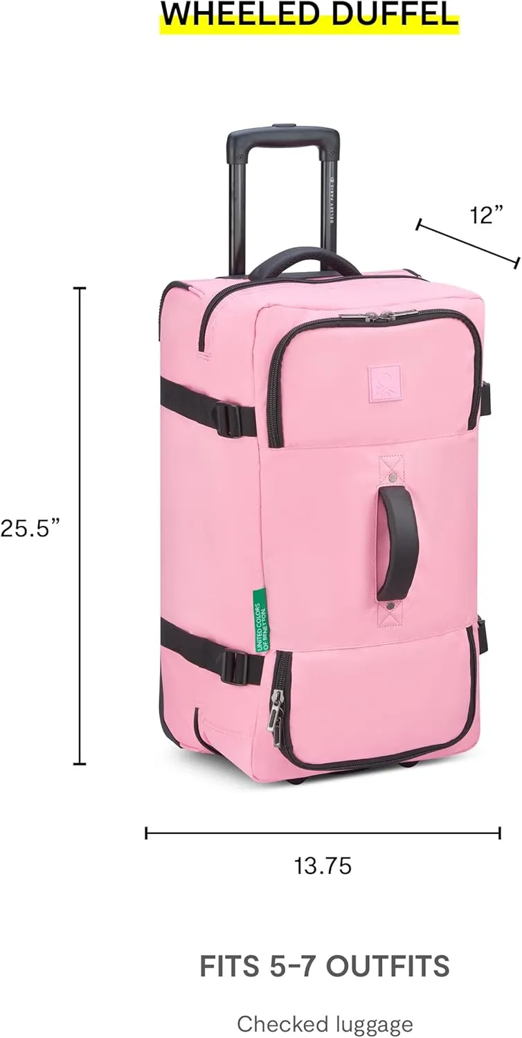 United Colors of Benetton Now Two Wheeled Rolling Duffel Bag