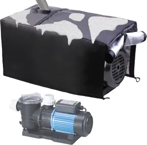 Universal Pool Pump Cover for Outside Units, Waterproof Heat Pump Cover, Swimming Pool Heater Cover - Easy Install Without Removing Hose