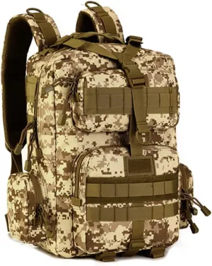 USDBE Military Army Tactical Backpack 14 Inches Laptop Rucksack Outdoor Camping Hiking Camouflage Bag