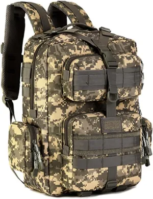 USDBE Military Army Tactical Backpack 14 Inches Laptop Rucksack Outdoor Camping Hiking Camouflage Bag