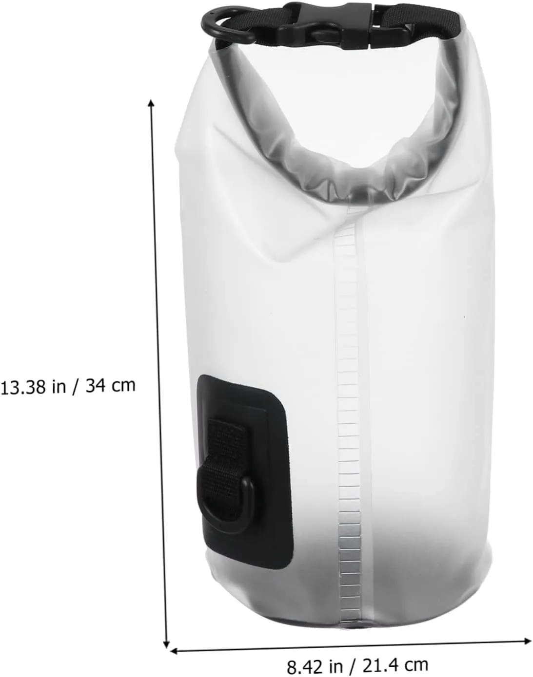 VANZACK 1pc Rafting Swimming Bag Transparent Backpack Clear Kayak Floating Waterproof Dry Waterproof Pouches for Cell Phones Waterproof Bags for Beach White 3l Floating Bag Portable Pvc
