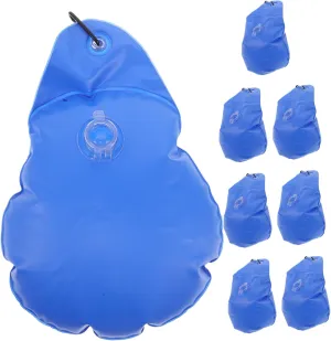 VANZACK Winter Pool Cover Bags 8pcs Leakproof PVC Storage Bags for Above Ground Pools Easy to Install and Store