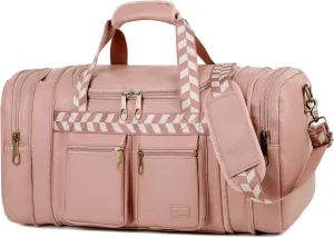 Vegan Leather Travel Duffel Weekender Bag Carry on Overnight Bag Sports Duffel bag For men and Women HB-21