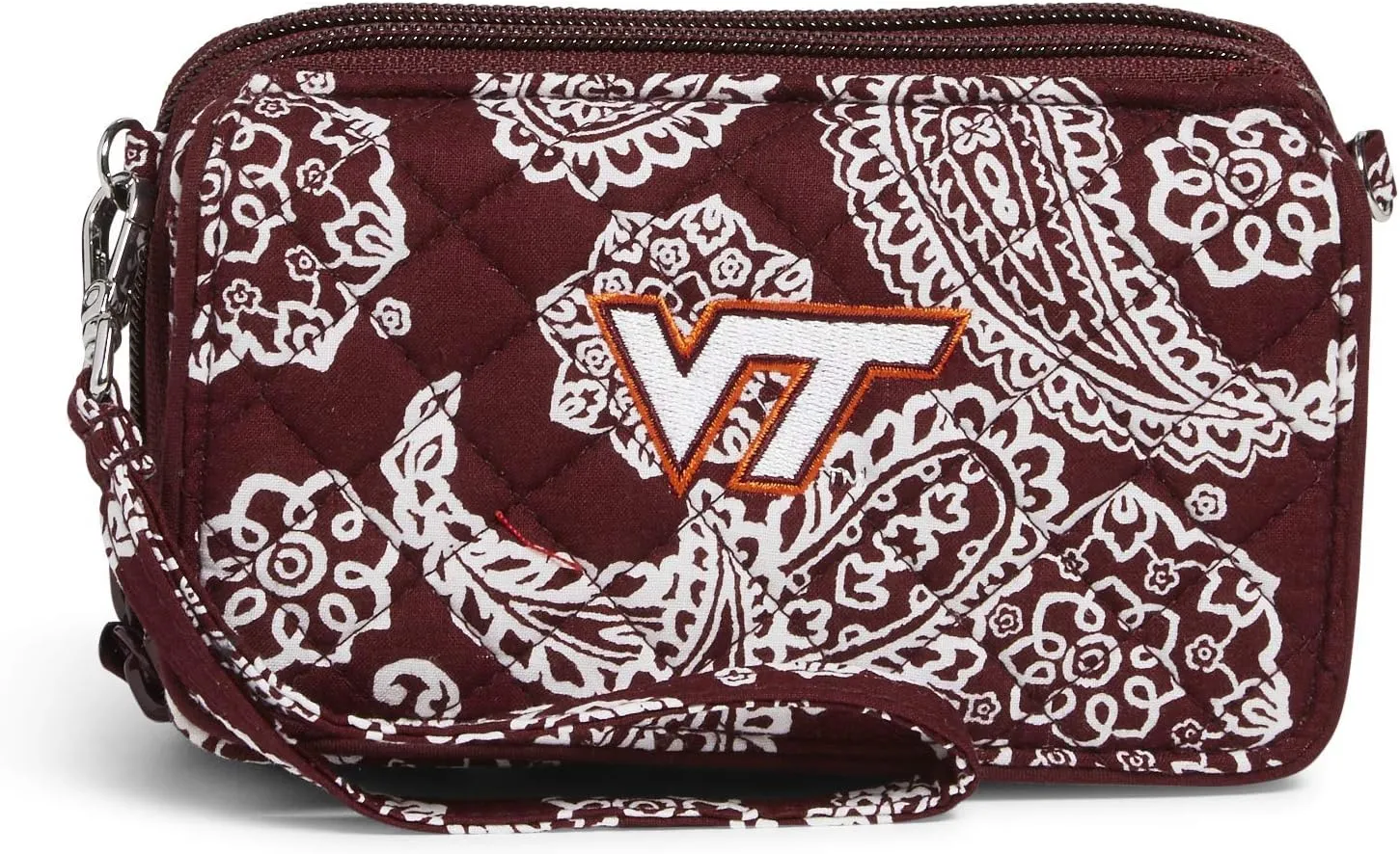 Vera Bradley Women's Cotton Collegiate All in One Crossbody Purse with RFID Protection (Multiple Teams Available)