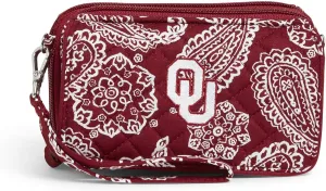 Vera Bradley Women's Cotton Collegiate All in One Crossbody Purse with RFID Protection (Multiple Teams Available)