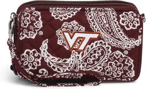 Vera Bradley Women's Cotton Collegiate All in One Crossbody Purse with RFID Protection (Multiple Teams Available)