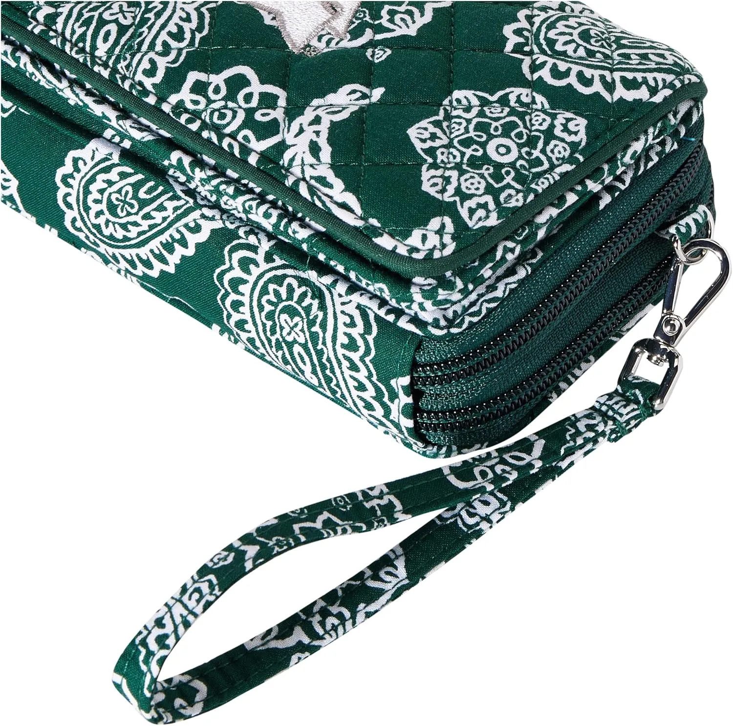 Vera Bradley Women's Cotton Collegiate All in One Crossbody Purse with RFID Protection (Multiple Teams Available)