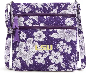 Vera Bradley Women's Cotton Collegiate Triple Zip Hipster Crossbody Purse (Multiple Teams Available)