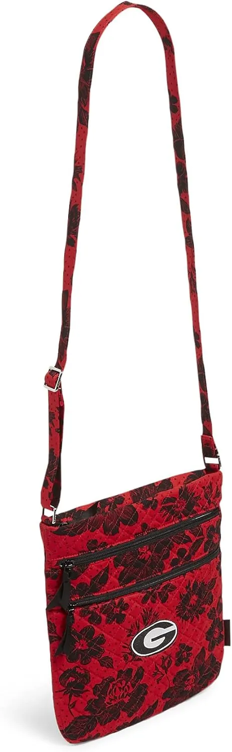 Vera Bradley Women's Cotton Collegiate Triple Zip Hipster Crossbody Purse (Multiple Teams Available)