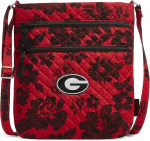 Vera Bradley Women's Cotton Collegiate Triple Zip Hipster Crossbody Purse (Multiple Teams Available)