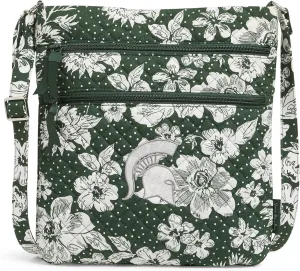 Vera Bradley Women's Cotton Collegiate Triple Zip Hipster Crossbody Purse (Multiple Teams Available)