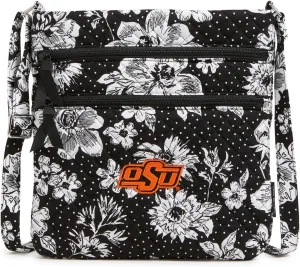 Vera Bradley Women's Cotton Collegiate Triple Zip Hipster Crossbody Purse (Multiple Teams Available)