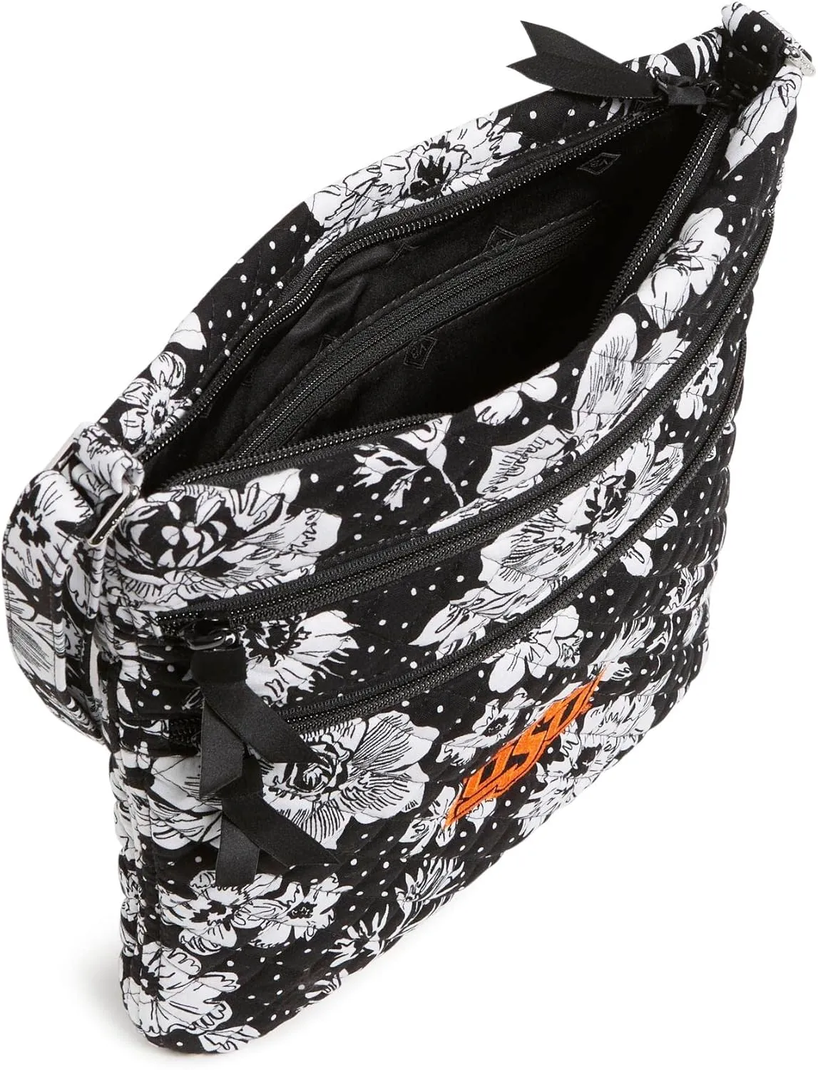 Vera Bradley Women's Cotton Collegiate Triple Zip Hipster Crossbody Purse (Multiple Teams Available)