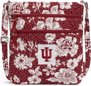 Vera Bradley Women's Cotton Collegiate Triple Zip Hipster Crossbody Purse (Multiple Teams Available)