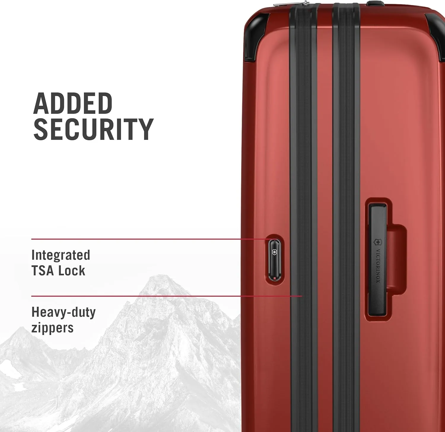 Victorinox Spectra 3.0 Expandable Large Case - Modern Hardside Luggage - Rolling Suitcase with Spinner Wheels - Holds Travel Accessories - 103 Liters, Red