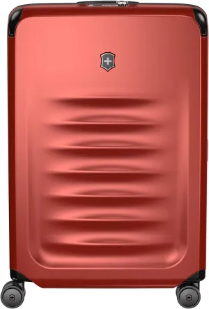 Victorinox Spectra 3.0 Expandable Large Case - Modern Hardside Luggage - Rolling Suitcase with Spinner Wheels - Holds Travel Accessories - 103 Liters, Red
