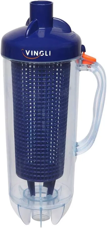VINGLI Professional Leaf Trap Skim Leaves and Twigs Blue Leaf Canister with Plastic Mesh Basket Fits Automatic Pool Vacuum Cleaner