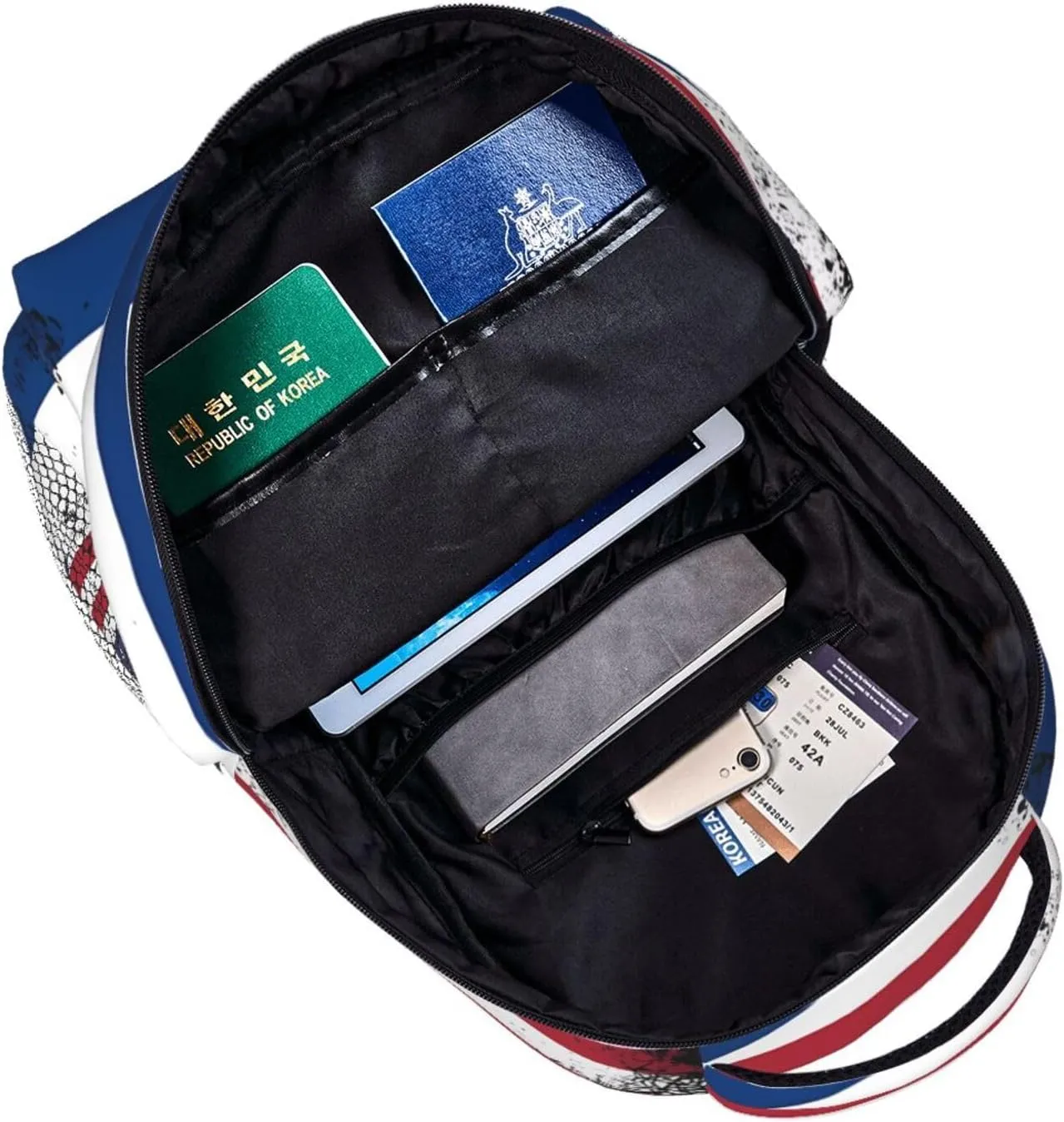 Vintage Half American Nicaraguan Flag Backpack Double Shoulder Bag 15 Inch Laptop Bagpack for Hiking Work Camping Travel