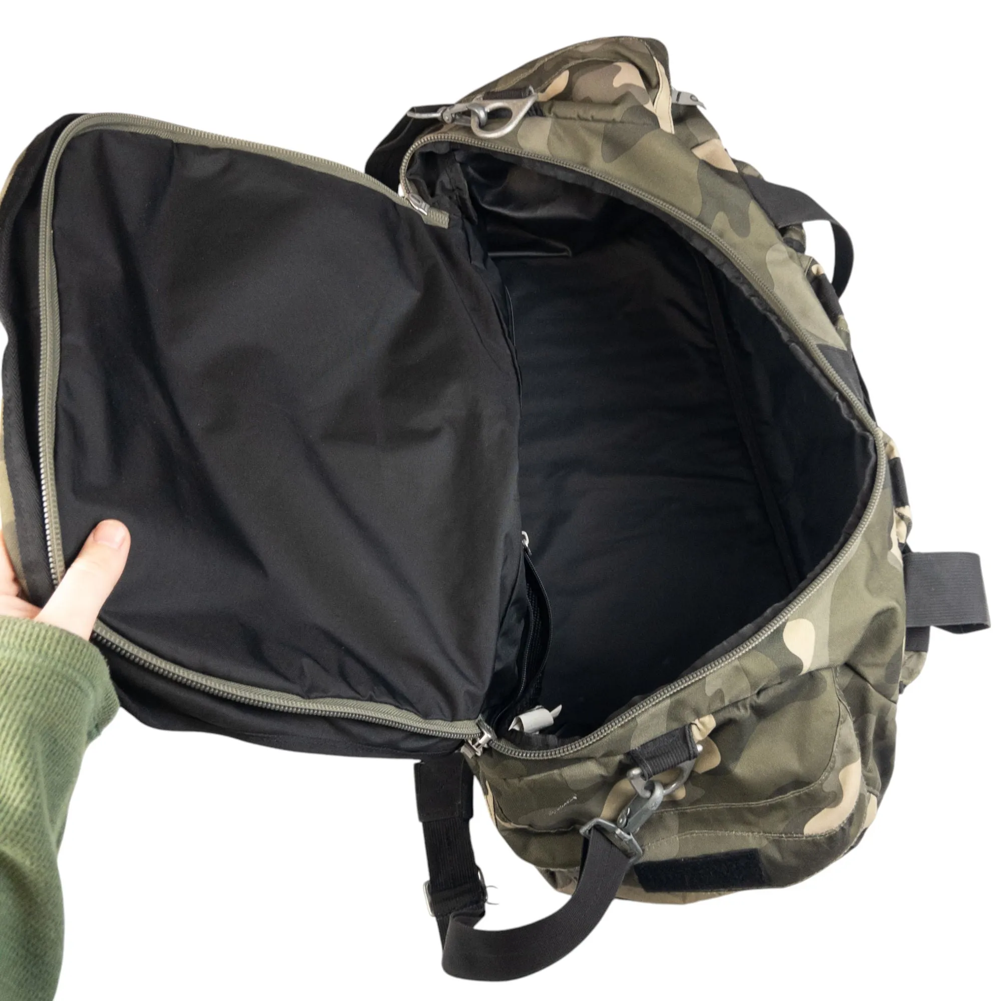 Vintage Oakley Camo Cargo Duffel Bag