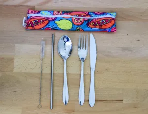 Wacky Fruits Cutlery Pouch