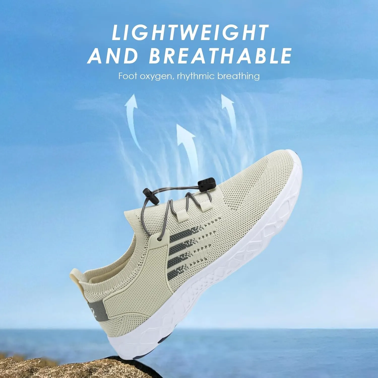 Water Shoes for Men Women Mesh Barefoot Hiking Swim River Shoes Adult Lake Pool Aqua Socks Beach Surfing Kayaking Sport Accessories Camping