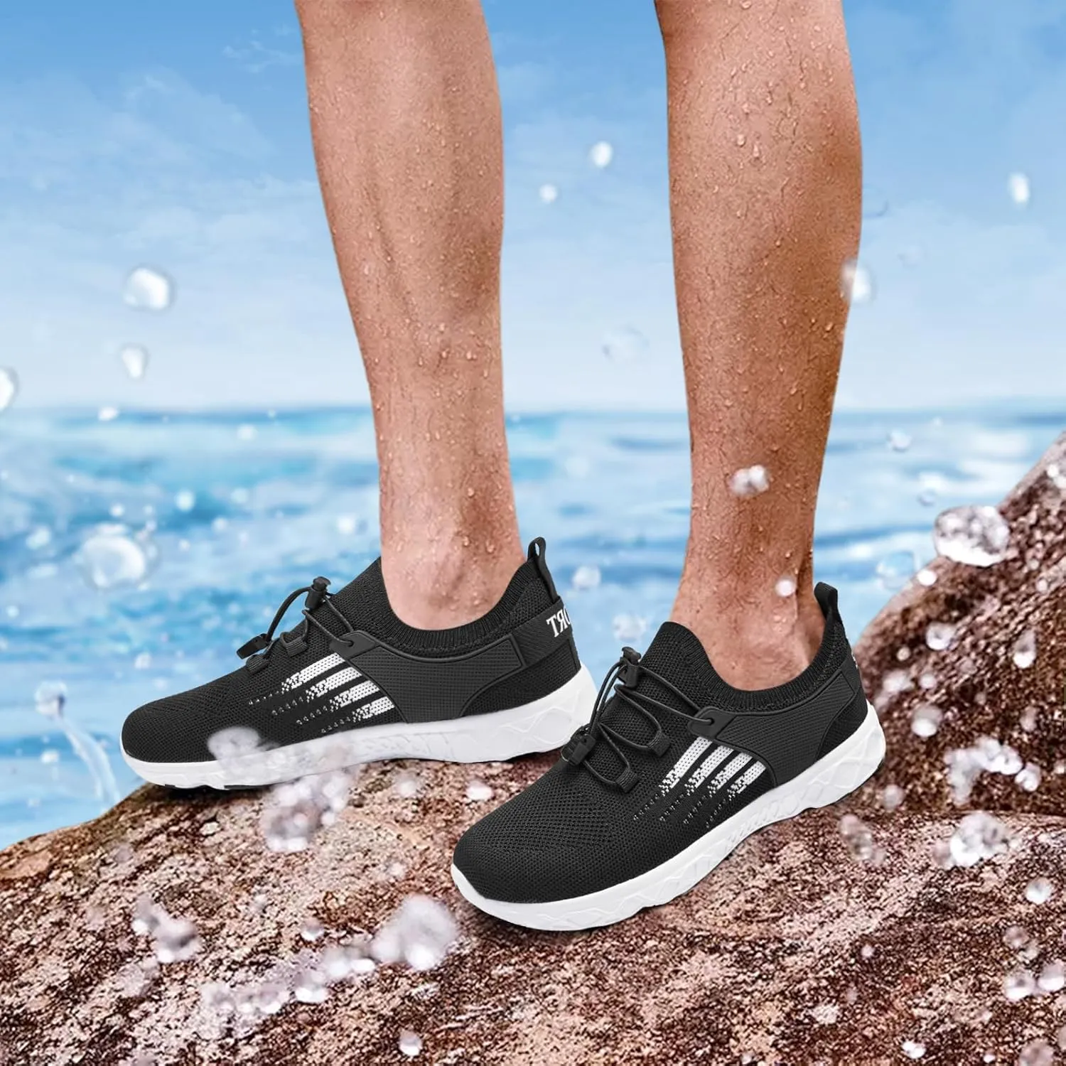 Water Shoes for Men Women Mesh Barefoot Hiking Swim River Shoes Adult Lake Pool Aqua Socks Beach Surfing Kayaking Sport Accessories Camping