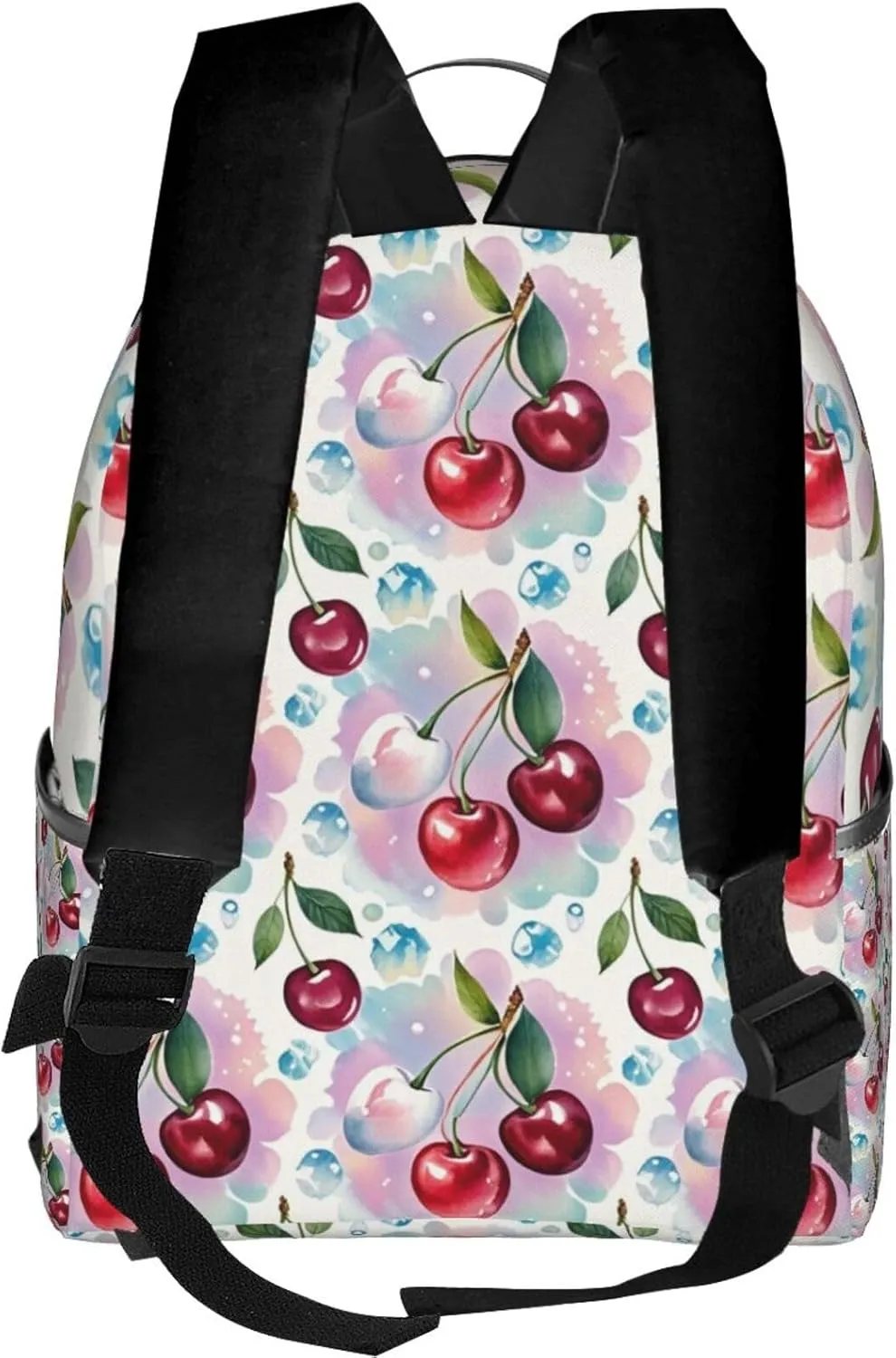 Watercolor Cherry Adult Backpacks 14 Inch Laptop Backpack Double Shoulder Bag for Work Travel Gifts