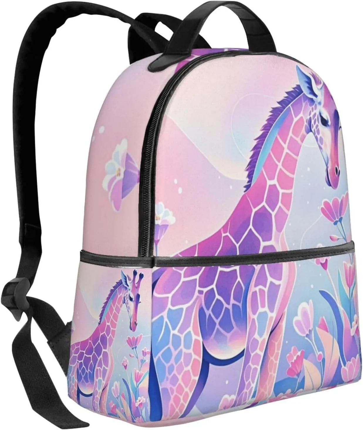 Watercolor Giraffe Texture Adult Backpacks 14 Inch Laptop Backpack Double Shoulder Bag for Work Travel Gifts